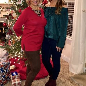 Silk green blouse with tie front bow